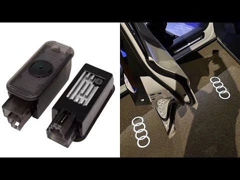 Audi A8 D3 D4 D5 2002-2024 проекторы логотипов LED невыгорающие подсветка дверей 2шт door logo projector - фото 2 - id-p2969607138