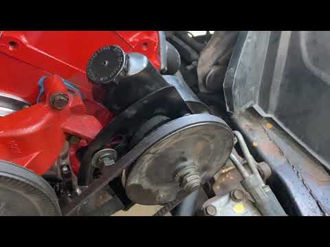 How to remove 1970 big block Chevy power steering pump.