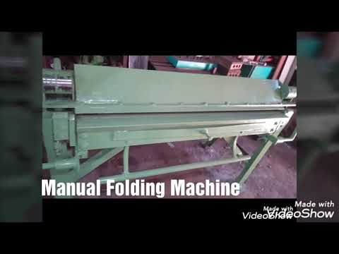 Manual GI Duct Folding Machine