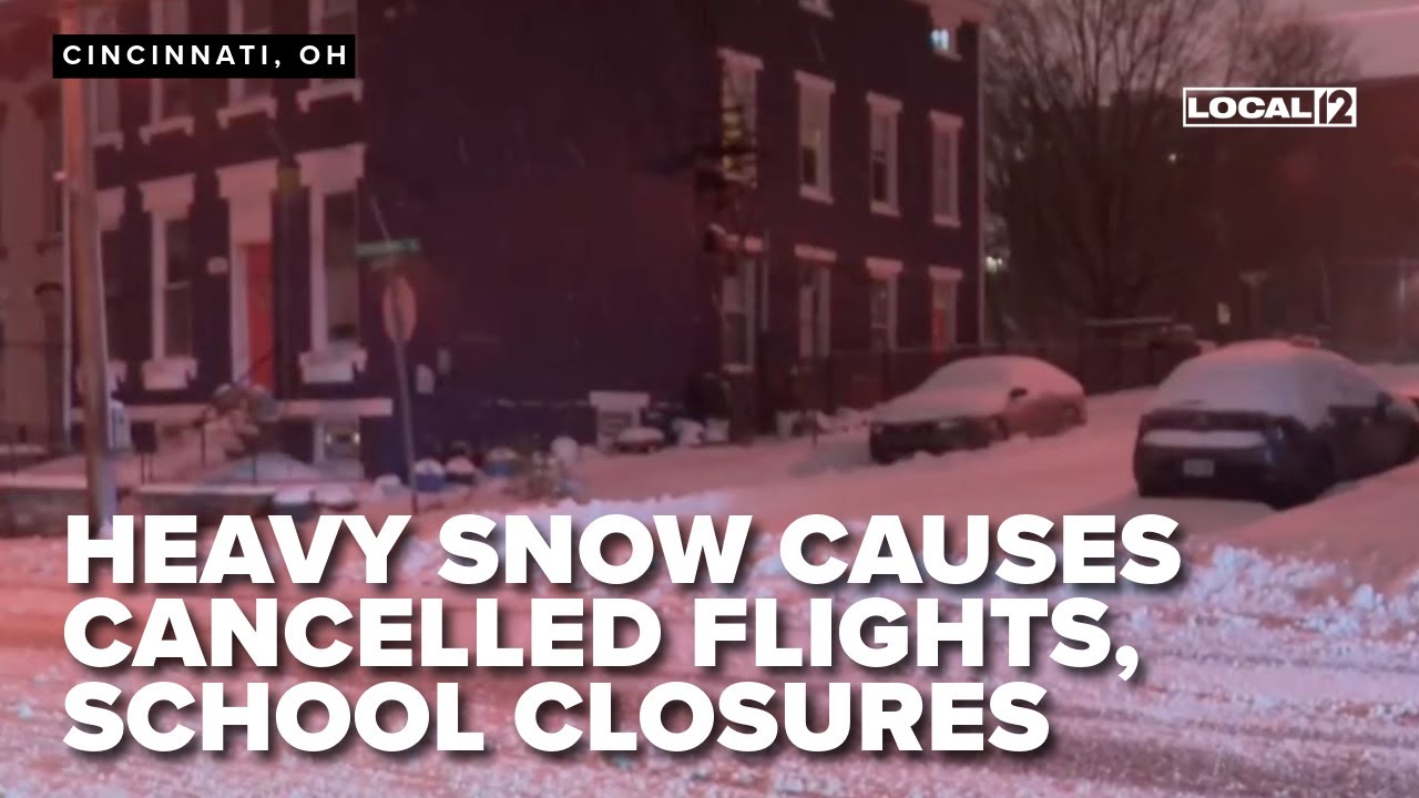 SNOW UPDATE: Heavy snowfall continues causing delays, flight cancellations, school closures