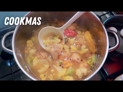 Gezonde Surinaamse groentesoep met GEFRITUURDE kip borrelhapjes - moeders recept - CookMas 8/31