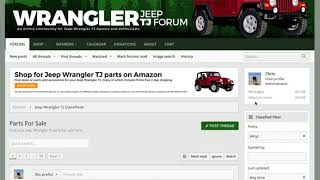 How to use the classified filter - Jeep Wrangler TJ Forum