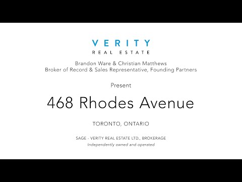 468 Rhodes Avenue | Toronto