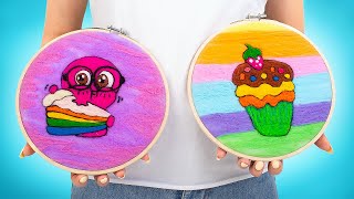 ¿Es posible dibujar con fieltro de estambre?
