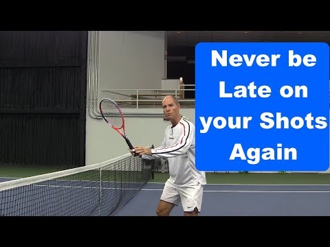 Tennis Instruction: Never be Late on a Shot Again
