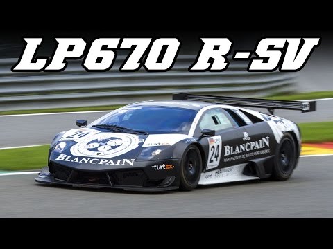 Lamborghini Murciélago LP670 R-SV GT1 - Big Flames and Screaming V12 at Spa