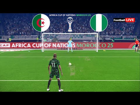 Algeria vs Nigeria - Penalty Shootout | Africa Cup of Nations 2025 Quarter-final | eFootball PES