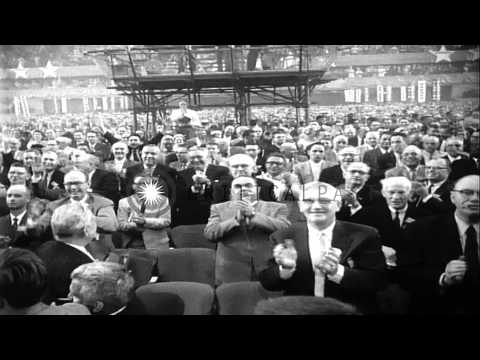 The 1956 Democratic National Convention in the International Amphitheatre, Chicag...HD Stock Footage