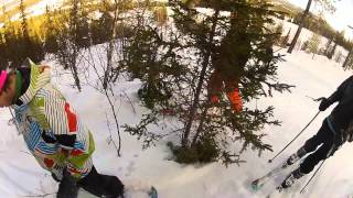preview picture of video 'Skiing in Arvidsjaur GoPro HD'