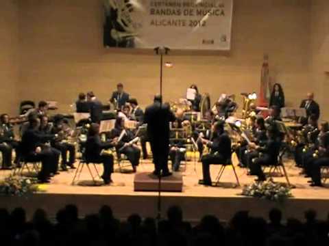 Certamen de Bandas en Lorcha (Alicante) 2012 - Unión Musical Horadada. Las tres obras juntas.
