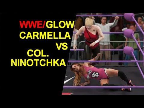 WWE/GLOW - Carmella vs Col. Ninothka - Knockout Match