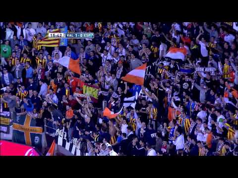 La Liga | Gol de Viera (1-0) en el Valencia CF - RCD Espanyol | 17-11-2012 | J12