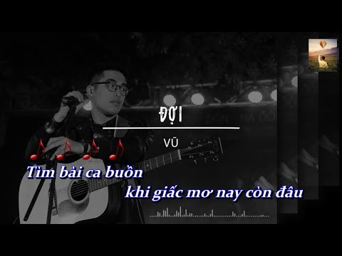 Đợi - Vũ | Karaoke Beat Hay | Full HD |