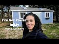 My She Shed Has Electricity Here S How It Was Done PART 2 Of 2 Thrift Diving