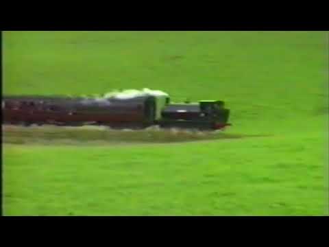 Embsay Railway Station in 1980s - single steam loco in service