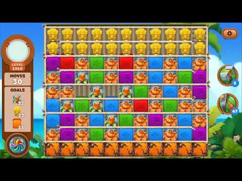 Lost Island Blast Adventure Level 1910 NO BOOSTERS - A S GAMING ✔️