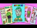Sprunki Italian Brainrot Il Cacto Hipopotamo Phases 1vs2vs3vs4 Sticker Book Paper DIY ASMR