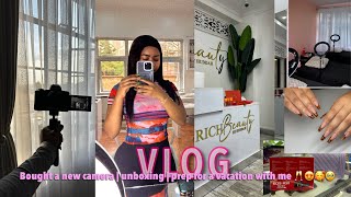 VLOG ; Bought a new Camera | Unboxing | Wig Install | Vacation preps and Packing 🥰