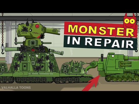 "Monster in Repair" Cartoons about tanks
