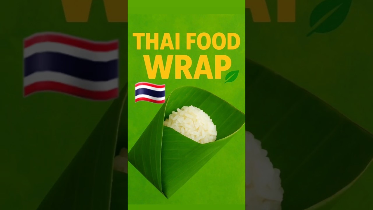 Why Thailand Wraps Food in Banana Leaves 🍃 #shorts