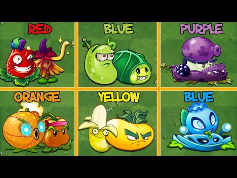 6 Best COLOR Pair Plants Battlez - Who Will Win? - PvZ 2 Team Plants.