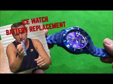 ICE WATCH BATTERY REPLACEMENT, How To Replace Battery DIY also “fossil watch”