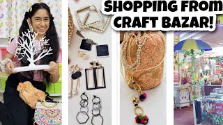Mini Vlog 50 - Shopping from Craft Bazaar!🛍😍 | Earrings, Bags... | Riya's Amazing World