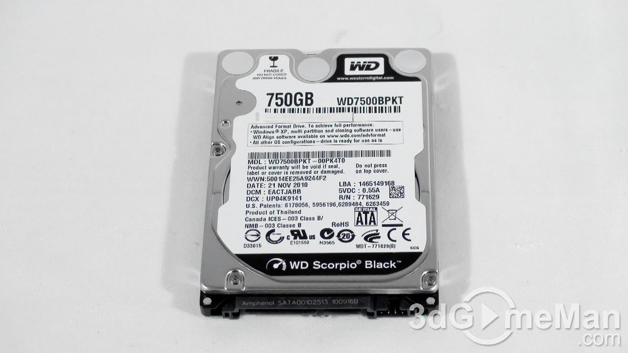 Жесткий диск WD Scorpio Black WD7500BPKX 750GB 7200RPM 16MB SATA-III Mobile