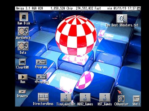 New HDF Amiga OS 3.1 with  WHDLoad,  launchers and applications