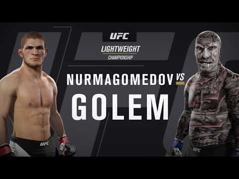Khabib vs. Slate Golem - EA Sports UFC 2 - Champion Fight