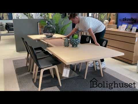 Skovby SM 37 spisebord inkl  2 tillægsplader