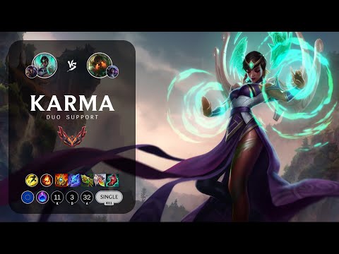 Karma Support vs Nautilus - EUW Grandmaster Patch 12.22
