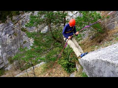 Abseilen über Kante