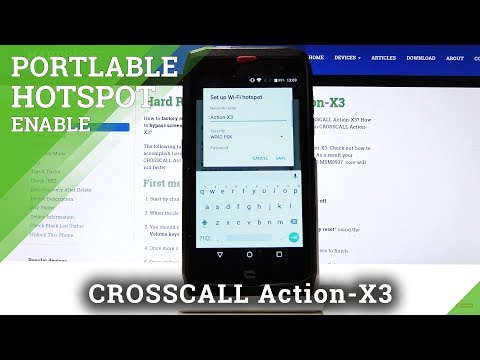How to Activate Portable Hotspot in CROSSCALL Action X3 – Network Access Point