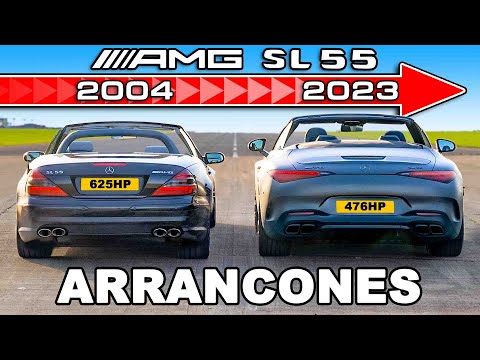 Nuevo AMG SL 55 vs viejo AMG SL 55: ARRANCONES