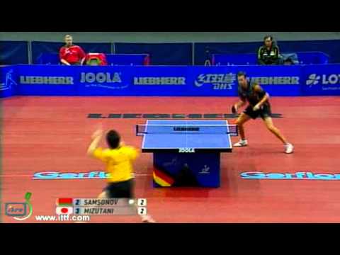Jun Mizutani vs Vladimir Samsonov[Quarter Finals Men's World Cup 2010]