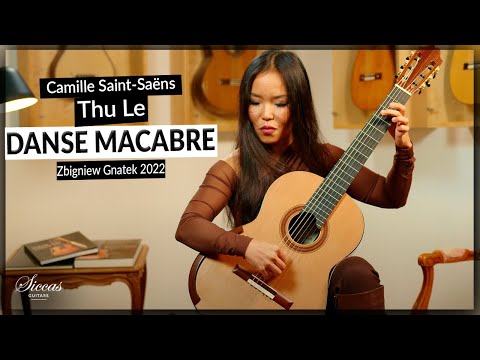 Thu Le plays Danse Macabre by Camille Saint-Saëns 🤩 on a 2022 Zbigniew Gnatek Guitar