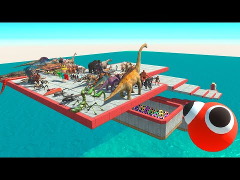 Jump Over Lookie Trap Hole - Animal Revolt Battle Simulator