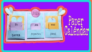 DIY How to make Paper Calendar 📆 with craft paper 📜 Don't Forget to Like and subscribe the channel