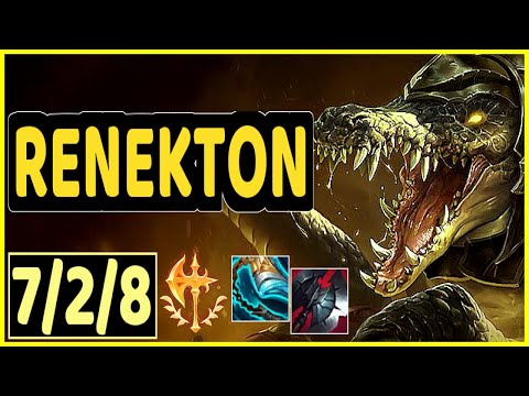 RENEKTON - 7/2/8 KDA TOP GAMEPLAY - KR Ranked DIAMOND