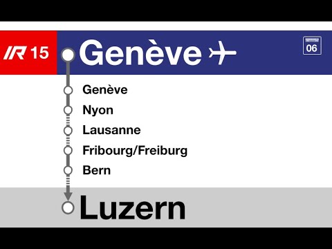 SBB CFF Ansagen/annonces » IR15 Genève-Aéroport — Luzern (2023) | SLBahnen