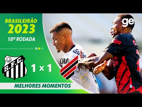 Gols e lances de Santos x Athletico Paranaense