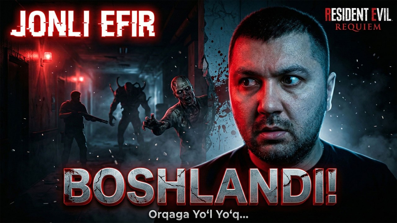 😱QORONG'ULIK BOSHLANDI – RESIDENT EVIL REQUIEM (Jonli Efir)