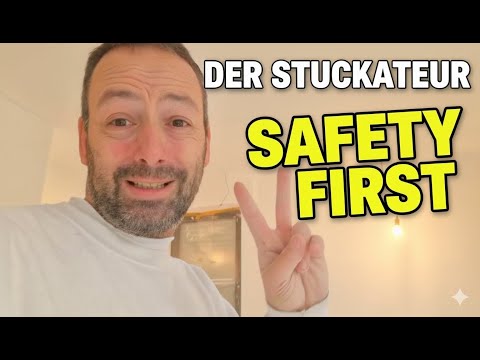 Safety first! Store materials safely. - The plasterer