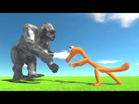 ORANGE VS GIANT PRIMATES - Animal Revolt Battle Simulator