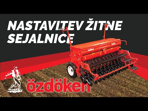 Nastavitve žitne sejalnice Ozdoken