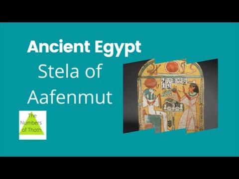 ANCIENT EGYPTIAN MYTHOLOGY & RELIGION EXPLAINED - The Stela of Aafenmut