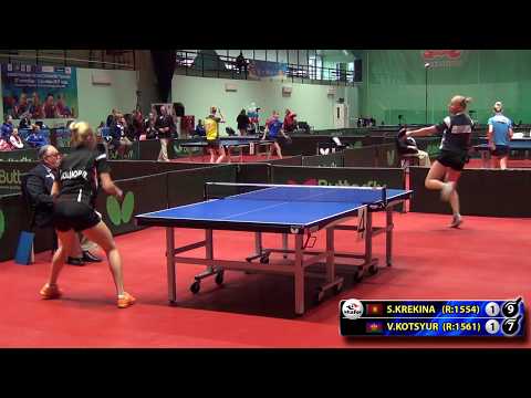 5. КРЕКИНА - КОЦЮР #RUSSIAN #Team #Championships #tabletennis #настольныйтеннис