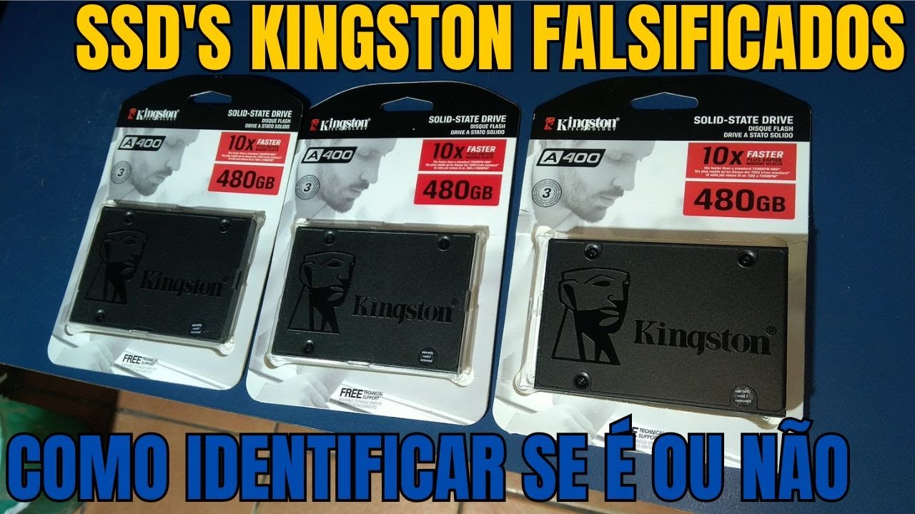 SSD'S KINGSTON FALSIFICADOS! COMO IDENTIFICAR FALSO DO VERDADEIRO? DETALHES PRA SABER A DIFERENÇA!
