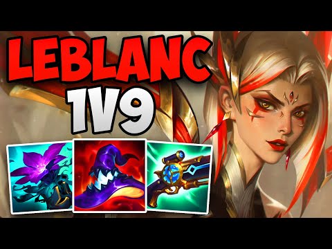 INSANE LEBLANC 1V9 CARRY IN CHALLENGER! | CHALLENGER LEBLANC MID GAMEPLAY | 14.11